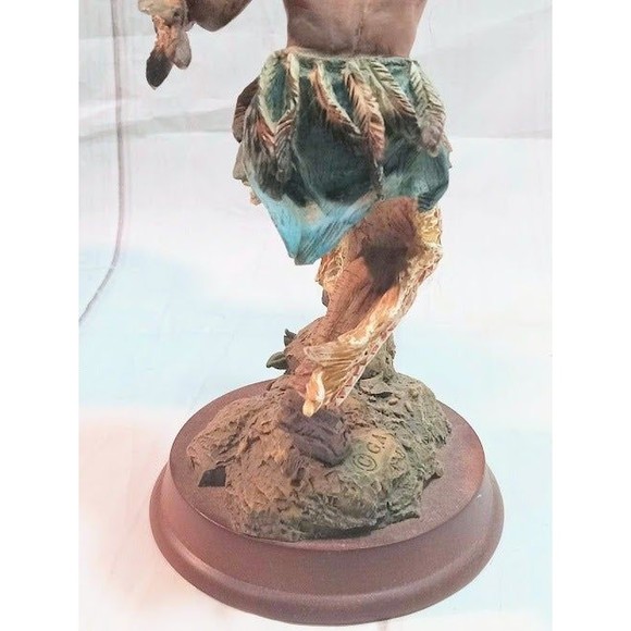 Vtg Statue Of Native American War Chief - Picture 8 of 9